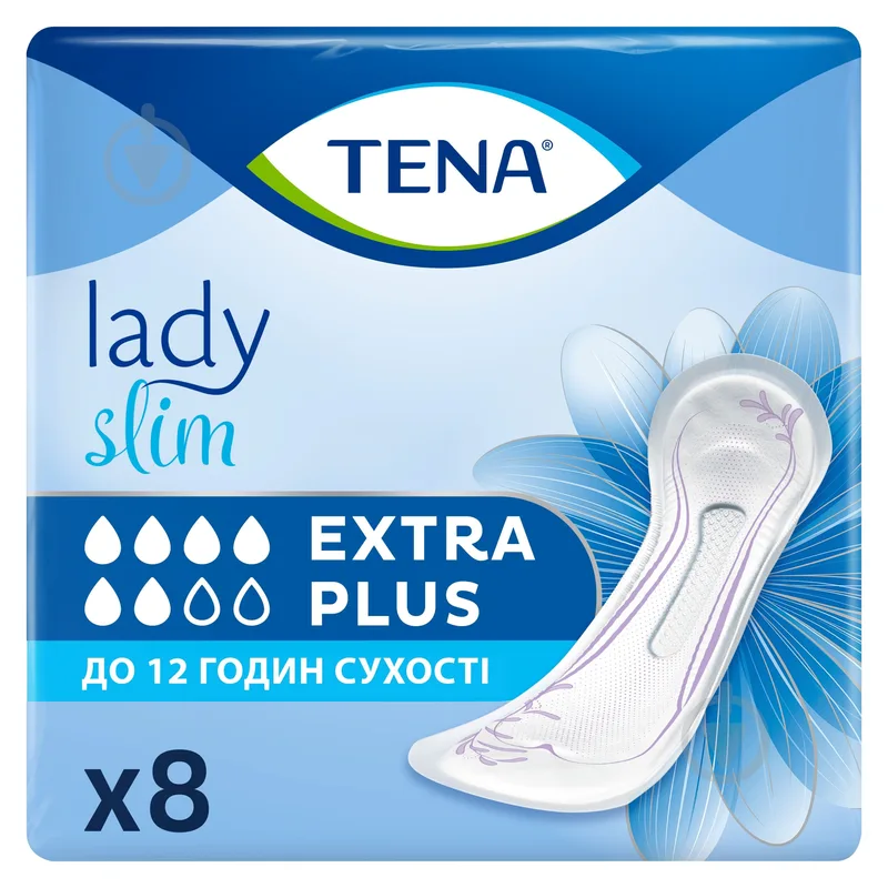 Жіночі урологічні прокладки Tena Lady Slim Extra Plus (6 крапель)