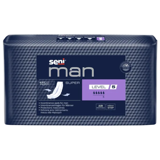 Прокладки урологічні для чоловіків SeniI Man Super Level 5 15 шт.