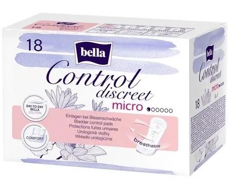 Прокладки урологічні Bella CONTROL DISCREET Micro 18 шт. 1 крап.