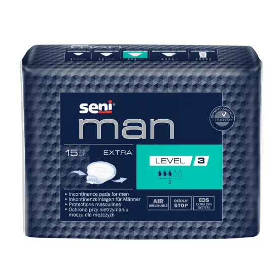 Прокладки урологічні для чоловіків SeniI Man Extra Level 3 15 шт.
