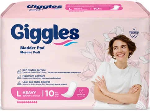 Прокладки урологічні жіночі Giggles Bladder Pad L 10 шт. 10 кап.