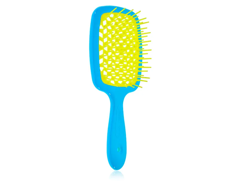 Гребінець для волосся Janeke Superbrush Light Blue Yellow