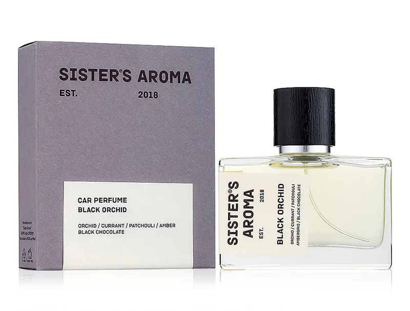 Ароматизатор для авто «Чорна орхідея» Sister's Aroma Car Perfume Black Orchid, 50мл