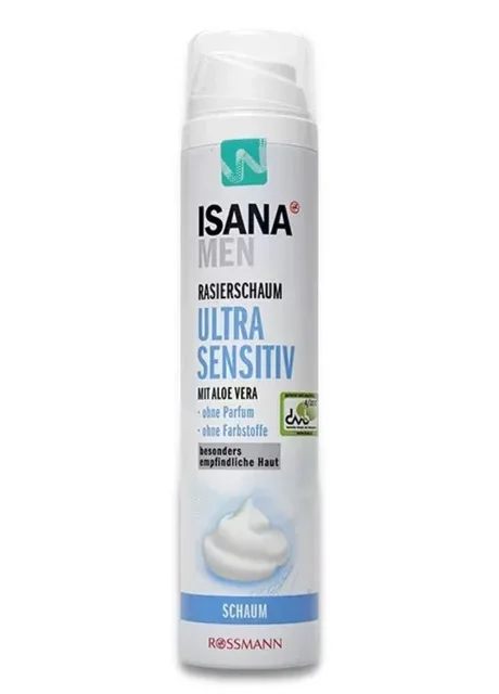 Піна для гоління чоловіча Ultra Sensitiv 300 мл Isana (297128140)