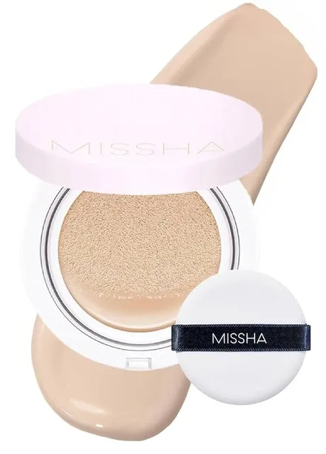 Тональний кушон MAGIC CUSHION COVER LASTING 21 світлий беж з ідеальним покриттям, 15г MISSHA (257138342)
