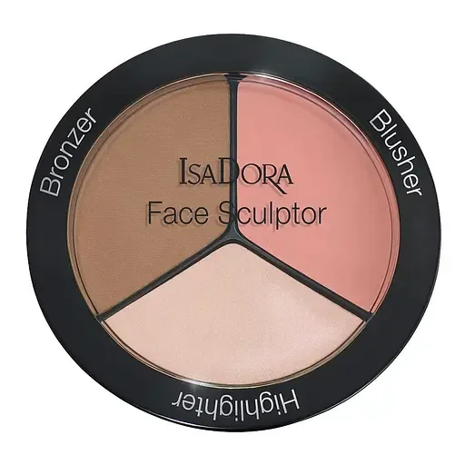 Палітра хайлайтерів для обличчя IsaDora Face Sculptor №01 Warm Peach 18 г (492841)