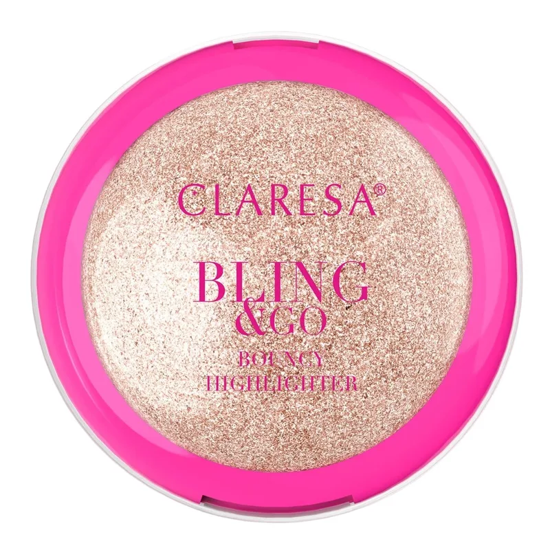 Claresa Bling & Go Bouncy Highlighter хайлайтер для обличчя 02 Cosmic Gold 8,5 г
