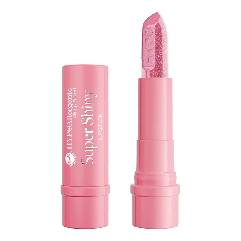 Bell Hypoallergenic Super Shiny помада-стік з блискітками 02 Sweet Pink 4,2 г