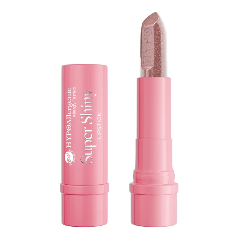 Bell Hypoallergenic Super Shiny помада-стік з блискітками 01 Charming Nude 4,2 г