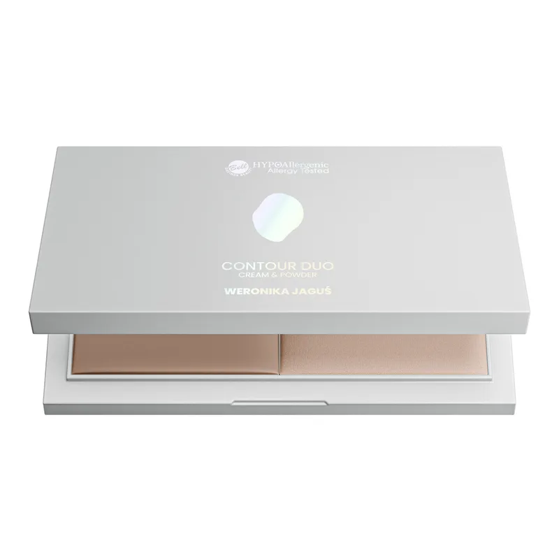 Bell Hypoallergenic x Weronika Jaguś Contour Duo Cream&Powder палетка для контурингу обличчя 01 Werka's Choice 19 г