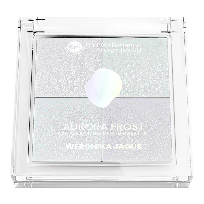 Bell Hypoallergenic x Weronika Jaguś Aurora Frost палетка хайлайтерів для макіяжу очей та обличчя 01 10,4 г