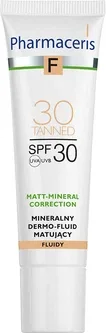 Мінеральний матуючий дермофлюид Pharmaceris SPF 30 30 Tanned для смуглої шкіри 30 мл (5900717153356)