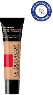 Корегувальний тональний флюїд La Roche-Posay Toleriane SPF25 високої покривної здатності для чутливої шкіри 10 30 мл (3337875863940)
