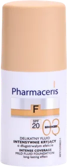 Тональний крем-мус для обличчя Pharmaceris F-Fluid Long-Lasting High-Coverage SPF20 Shade 03 Bronze 30 мл (5900717153219)