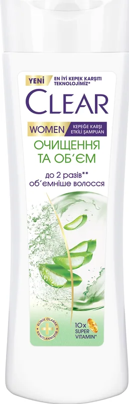 Шампунь проти лупи CLEAR очищення та об'єм 350 мл