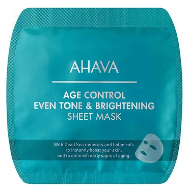 Освітлююча омолоджуюча тканинна маска Ahava Age Control Even Tone & Brightening Sheet Mask