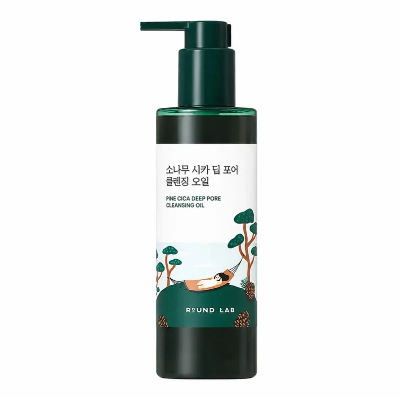 Round Lab Pine Cica Deep Pore Cleansing Oil олія для зняття макіяжу для очищення пор 200 мл