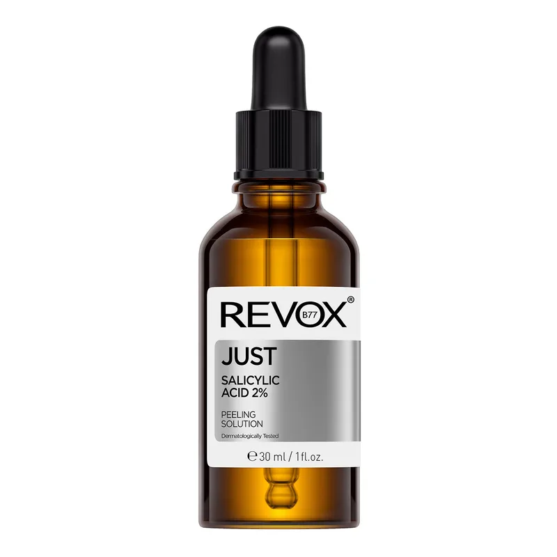 Revox B77 Just Salicylic Acid 2% Peeling Solution — відлущувальний пілінг для обличчя з 2% саліциловою кислотою, 30 мл