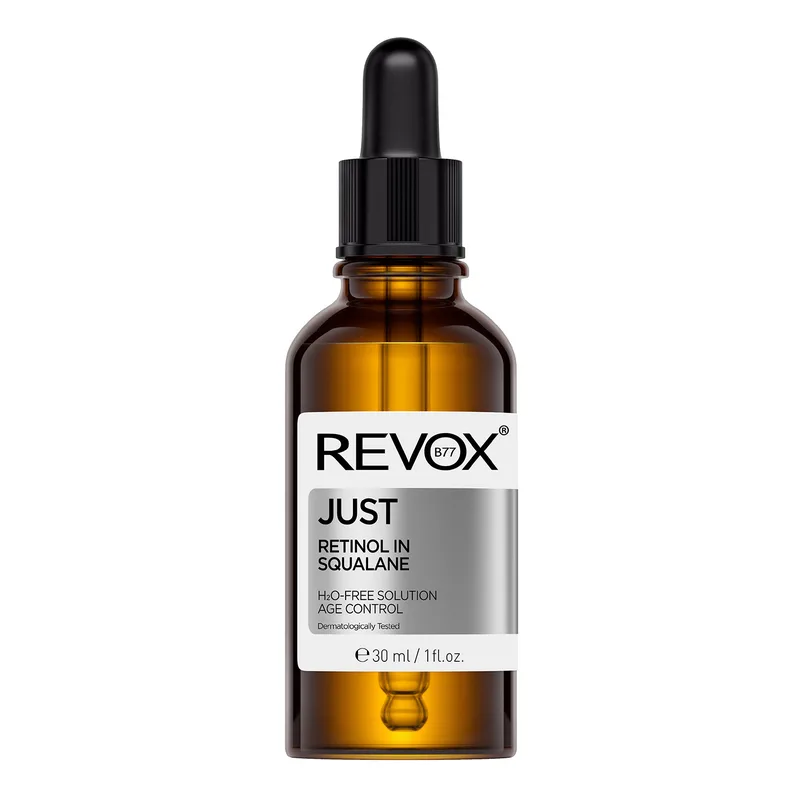 Revox B77 Just Retinol In Squalane H2O-Free Solution — сироватка для обличчя з ретинолом і скваланом, що запобігає старінню, 30 мл