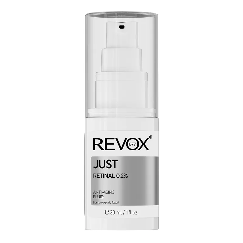 Revox B77 Just Retinal 0,2% Anti-Aging Fluid — антивіковий крем з 0,2% ретиналом для нічного застосування, 30 мл