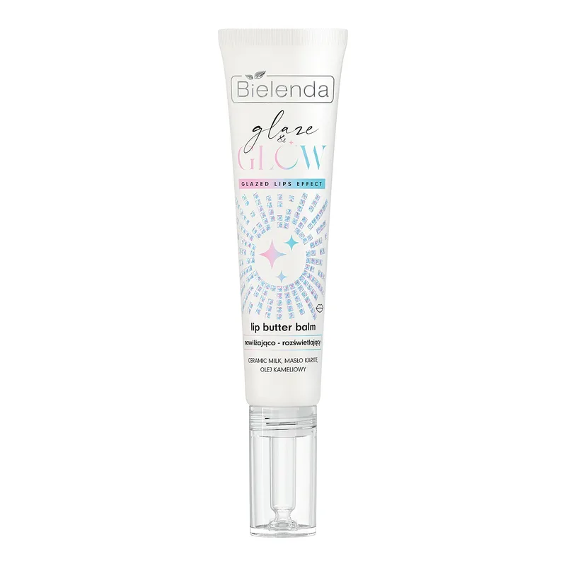 Bielenda Glaze & Glow зволожувальний та розсвітлюючий бальзам для губ White Pearl 10 г