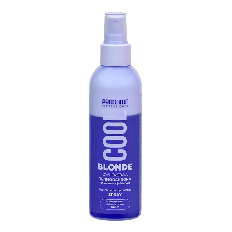Prosalon Professional Cool Blonde двофазний термозахист із УФ-фільтром у вигляді спрею для освітлених волосся 200 мл