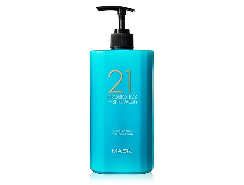 Очищаючий гель для душу та вмивання з пробіотиками Masil 21 Probiotics Skin Wash, 500мл