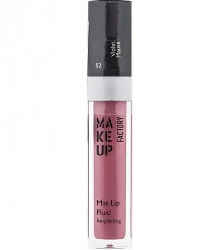 Стійкий матовий флюїд для губ Make up Factory Mat Lip Fluid longlasting, відтінок 52 (Violet Mauve), 6,5 мл (464523)