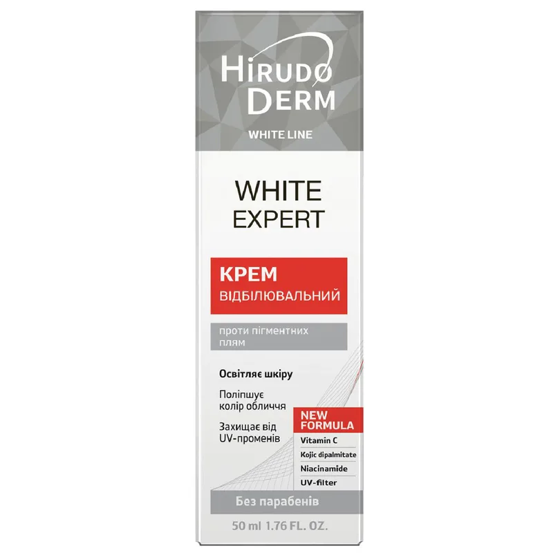 Крем для обличчя, зони декольте HIRUDO DERM (Гірудо дерм) White Line White Expert (Вайт лайн вайт експерт) відбілюючий 50 мл