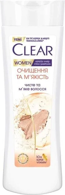 Шампунь проти лупи Clear очищення й м’якість 350 мл