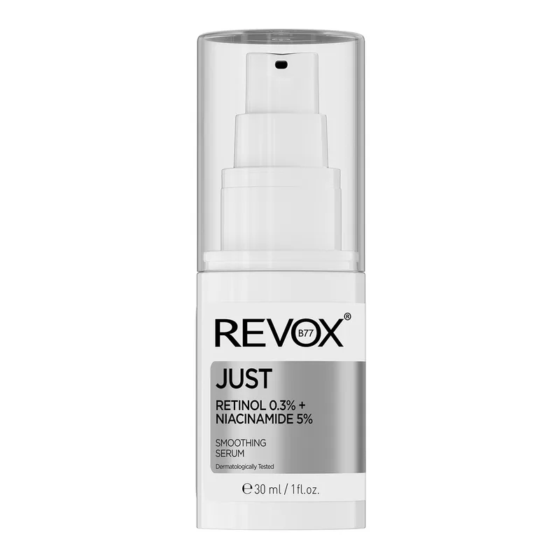 Revox B77 Just Retinol 0,3% + Niacinamide 5% Smoothing Serum — розгладжуюча сироватка для обличчя з ретинолом і ніацинамідом, 30 мл