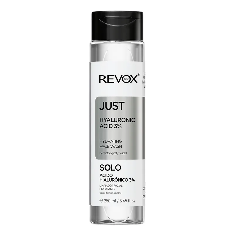 Revox B77 Just Hyaluronic Acid 3% Hydrating Face Wash — зволожуючий гель для вмивання обличчя з 3% гіалуроновою кислотою, 250 мл