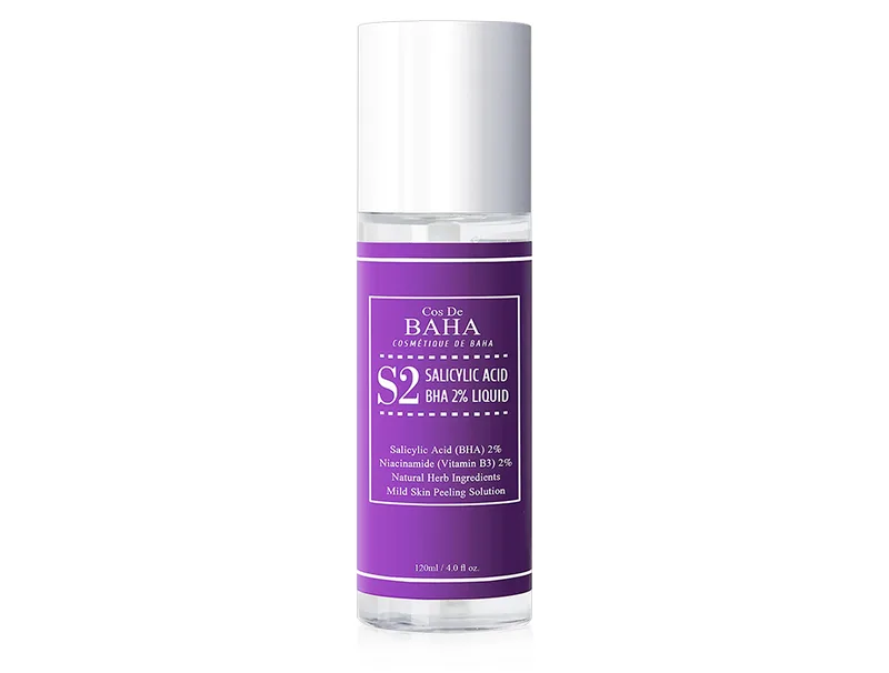 Тонер для лікування акне та звуження пор Cos De BAHA S2 Salicylic Acid BHA 2% Liquid, 120мл