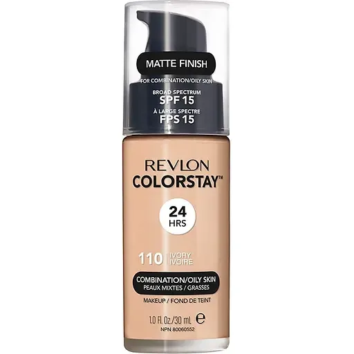 Тональний крем Revlon Colorstay Makeup Combination and Oily Skin відтінок 110 (Ivory) 30 мл (423021)