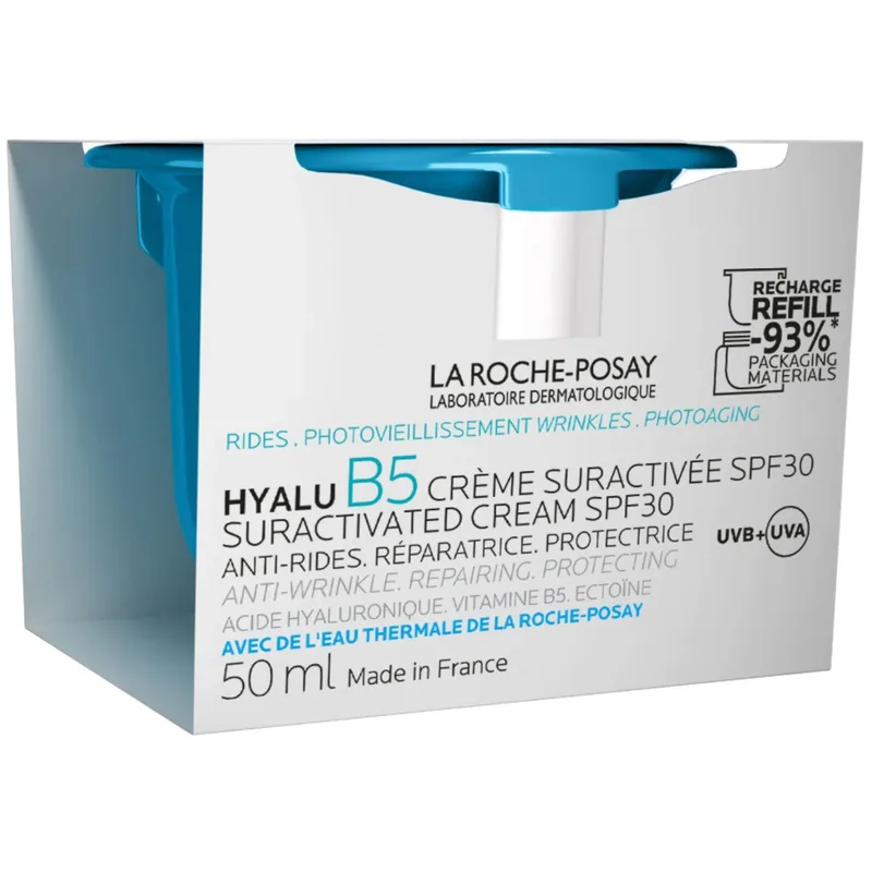 Крем La Roche-Posay (Ля Рош-Позе) Hyalu B5 для корекції зморшок, відновлення пружності та захисту чутливої ​​шкіри SPF30 рефіл 50 мл