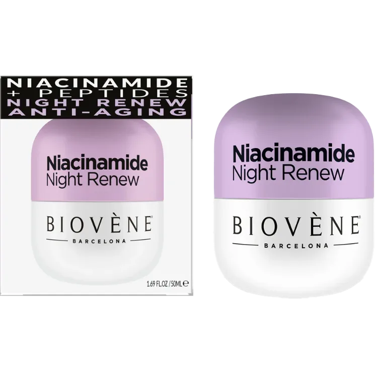 Крем Biovene (Біовен) для обличчя з ніацинамідом відновлюючий нічний 50 мл