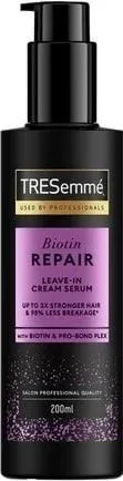 Незмивна крем-сироватка для відновлення волосся Tresemme Biotin repair 200 мл