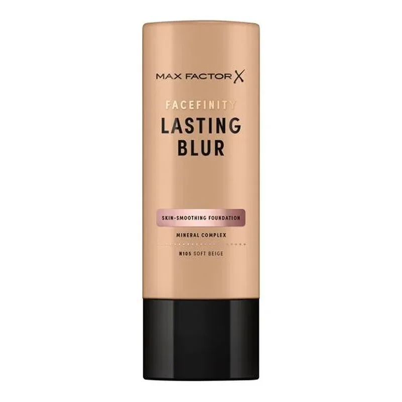 Max Factor Facefinity Lasting Blur тональний крем для обличчя, що вирівнює недоліки, N105 Soft Beige, 35 мл