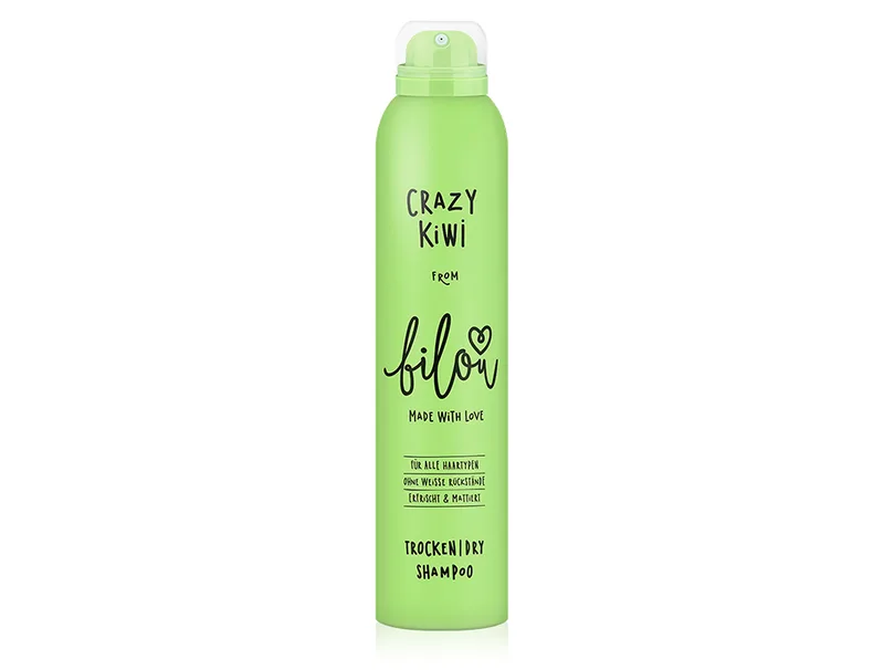 Сухий шампунь для волосся «Солодкий ківі та пелюстки троянд» Bilou Crazy Kiwi Dry Shampoo, 200мл