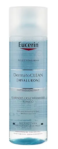 Освіжаючий тонік Eucerin DermatoClean, для всіх типів шкіри, 200 мл