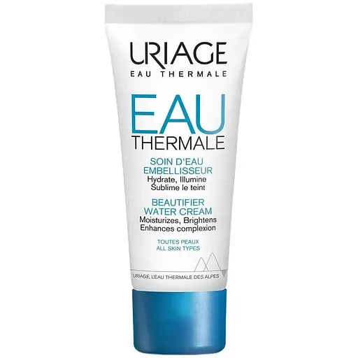 Зволожуючий крем Uriage Eau Thermale Beautifier Water Cream, що надає шкірі сяйво, 40 мл