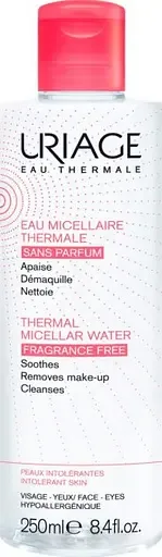 Термальна міцелярна вода Uriage Eau Thermal Micellar Water Intolerant, для надмірно чутливої шкіри, 250 мл