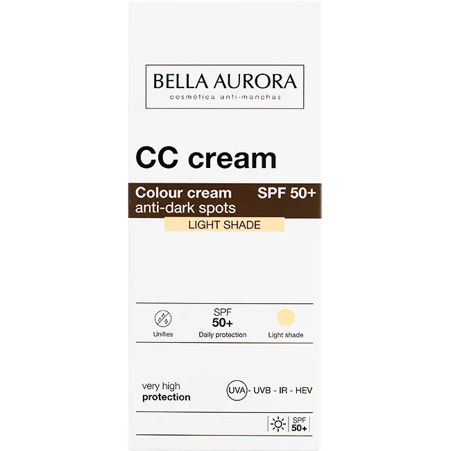 Крем Bella Aurora (Белла Аурора) CC від пігментних плям SPF50+ світлий відтінок 30 мл