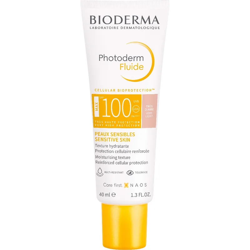 Сонцезахисний флюїд для обличчя та тіла Bioderma Photoderm Fluide МАХ SPF 100, 40 мл (28541D)