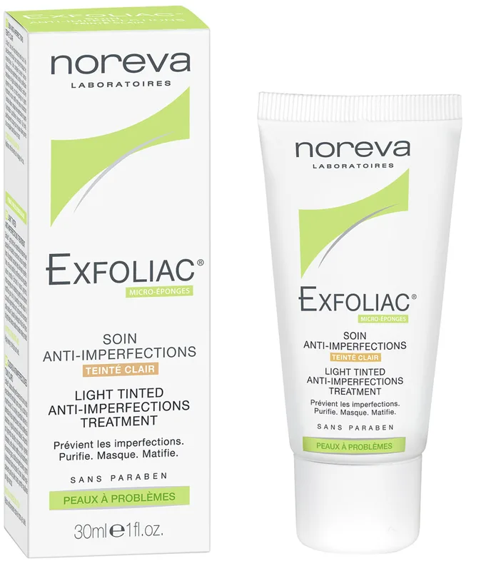 Крем тональний Noreva (Норева) Exfoliac з матовим ефектом бежевий 30 мл