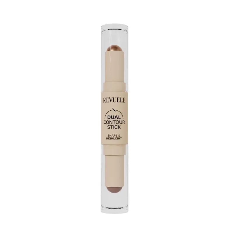 Подвійний кремовий олівець для контурингу Revuele Dual Contour Stick 3,7 г тон 01 Бурштиновий бронзовий (2588867042)