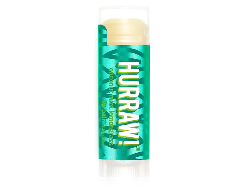 Бальзам для губ «Кокос, м'ята, лемонграс» Hurraw! Coconut Mint Lemongrass Lip Balm, 4,8г