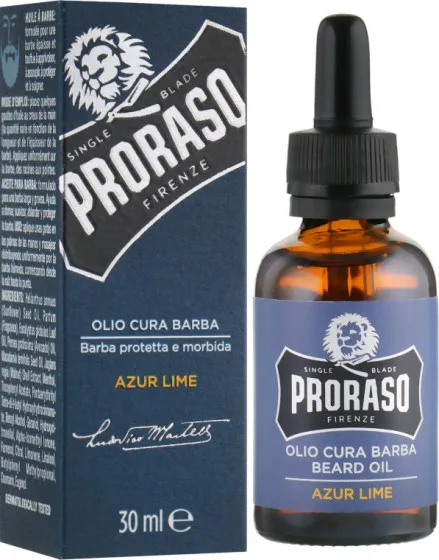 Proraso Azur Lime Beard Oil - Масло для