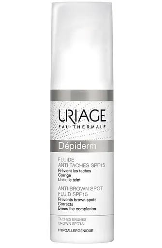 Емульсія для обличчя і тіла Uriage Dépiderm Fluide Anti-Taches SPF 15, проти пігментації, 30 мл