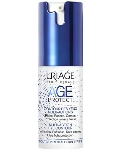 Сироватка для контуру очей Uriage Age Protect Multi-Action Eye Contour, проти зморшок, 15 мл